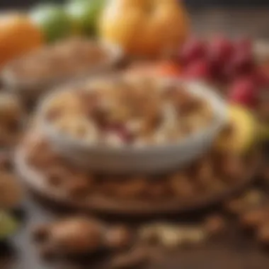Wholesome Fruits and Nuts An assortment of fresh fruits and nuts for a balanced meal