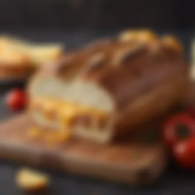 Artisan Bread for Grilled Cheese Artisan bread loaf sliced on a cutting board