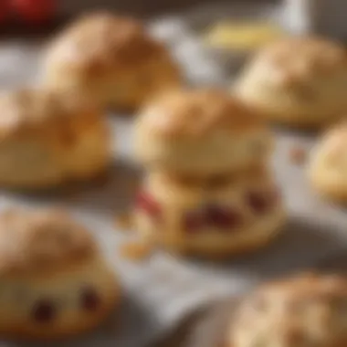 A variety of ingredients used to enhance scone flavors