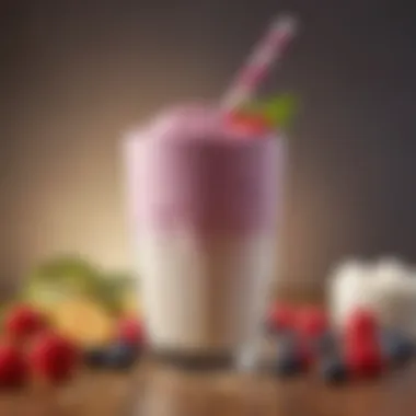Creative Yogurt Smoothie Blend A creative blend of flavors in a yogurt smoothie