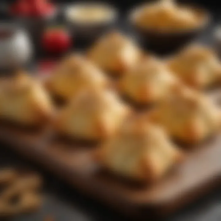 Decadent dessert showcasing crescent rolls in a delightful presentation.