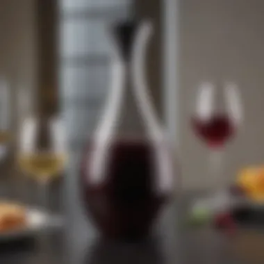 Elegant design of the Crofton insulated wine carafe showcasing its sleek silhouette