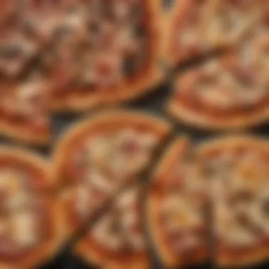 Crust Options for Medium Pizzas Close-up of different crust options available for medium pizzas