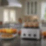 Elegant Cuisinart block set displayed on a kitchen counter