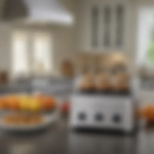 Elegant Cuisinart block set displayed on a kitchen counter