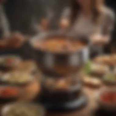 Creating Memories Around the Fondue Pot Festive gathering around a fondue pot sharing experiences