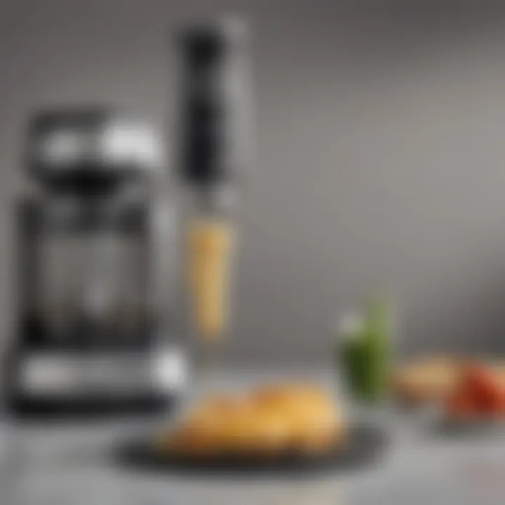 Close-up of the Cuisinart Smart Stick blending attachment
