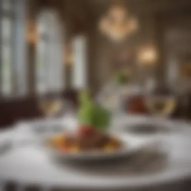 Elegant Dining in Washington DC An elegant dining setup in a renowned Washington DC restaurant