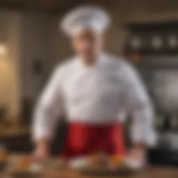 Historical evolution of chef attire showcasing aprons