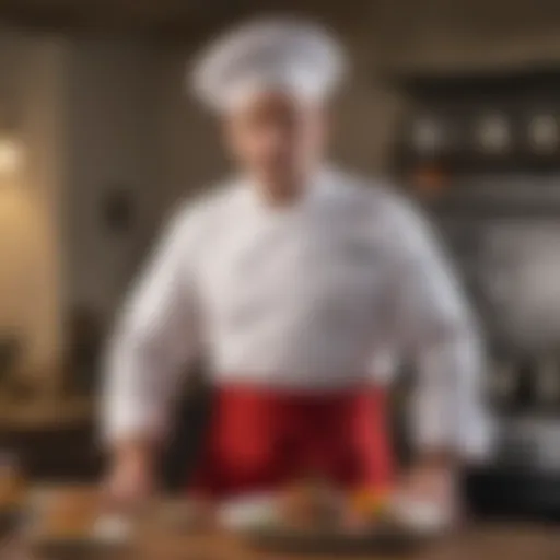 Historical evolution of chef attire showcasing aprons