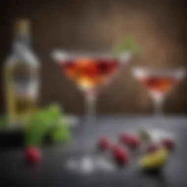 Artful Garnishes for the Perfect Martini Collection of various martini garnishes
