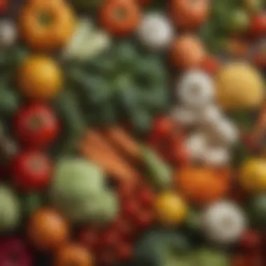 Fresh Selection of Vegetables for Dehydration Close-up of fresh vegetables ready for dehydration, showcasing natural colors