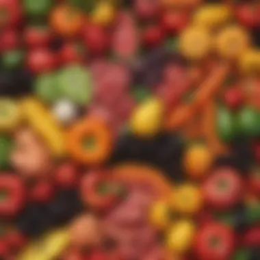 Colorful Variety of Fresh Produce Colorful variety of fresh fruits and vegetables