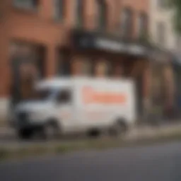 Delivery van showcasing Dinnerly branding