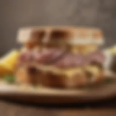 Quality Ingredients for Exceptional Flavor Fresh ingredients for a tuna melt sandwich including herbs and spices