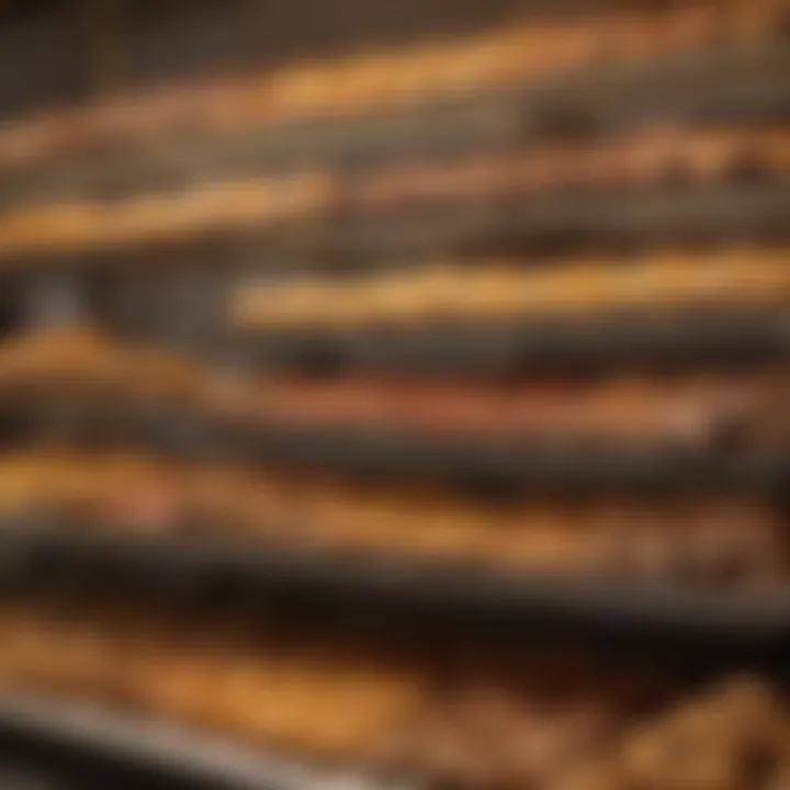 A vibrant display of organic pastries in a local bakery