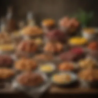 Vibrant Easter feast showcasing various regional specialties