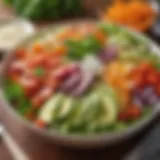 Vibrant veggie-packed salad bowl
