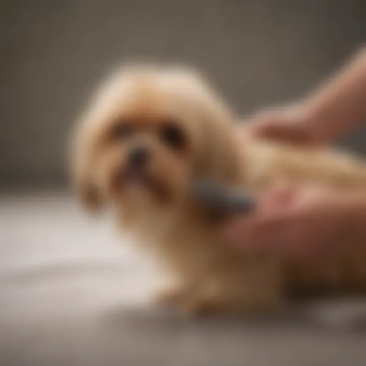 Fabric brush demonstrating hair removal technique