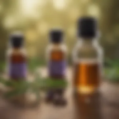 Close-up of essential oils known for decongestion