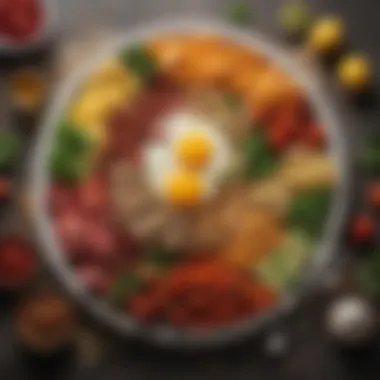 Fresh Ingredients Arrangement A colorful arrangement of fresh ingredients ready for an effortless morning meal.