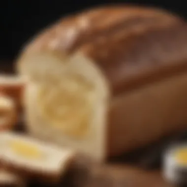 Sliced gluten free bread showcasing its texture