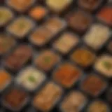 A selection of gourmet takeout containers showcasing various international cuisines