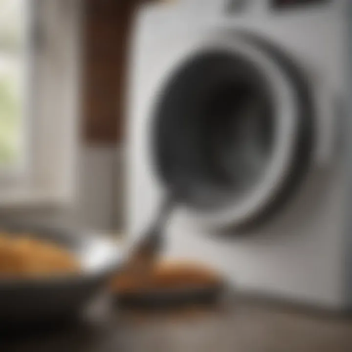 A toolkit for dryer maintenance showcasing lint cleaning tools