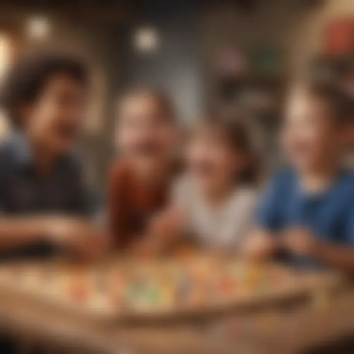 Kids laughing while playing a cooperative game.