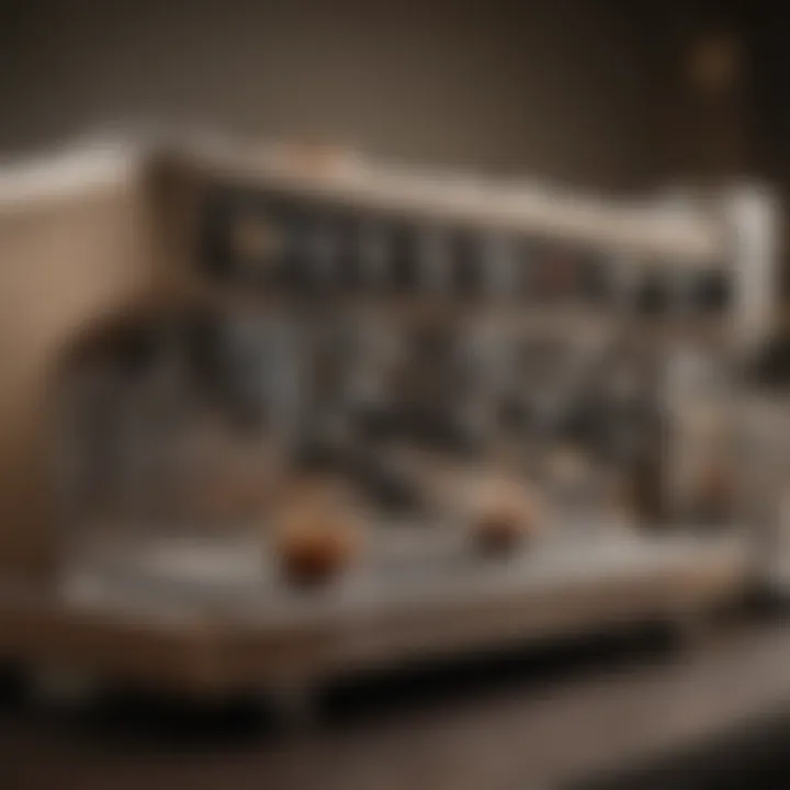 Detailed illustration of various espresso machines showcasing their unique features.