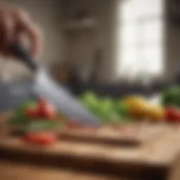 A sleek set of knives showcasing sharp blades and ergonomic handles.