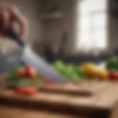 A sleek set of knives showcasing sharp blades and ergonomic handles.