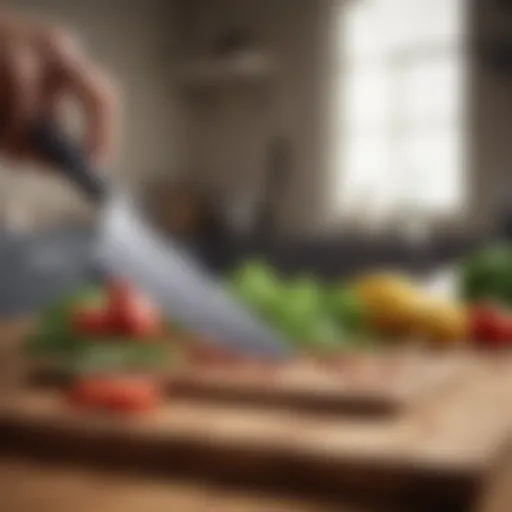 A sleek set of knives showcasing sharp blades and ergonomic handles.