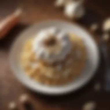 Fresh garlic cloves and supplements on a healthy diet plate