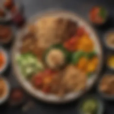 Diverse Vegan Meal Options A well-balanced vegan plate showcasing diverse food options.