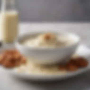 Creamy Alfredo Sauce with Almond Milk A vibrant bowl of creamy Alfredo sauce made with almond milk