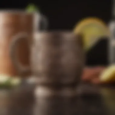 Intricate Design of Patron Mule Mug Elegant Patron mule mug showcasing intricate design