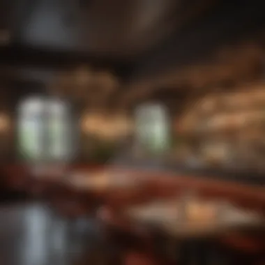 Charming Dining Ambiance A cozy restaurant featuring a unique ambiance
