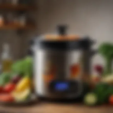 A vibrant display of fresh ingredients ready to be transformed with an electric pressure cooker.