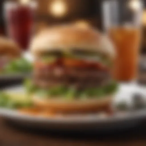 A vibrant Beyond Burger presented on a stylish plate
