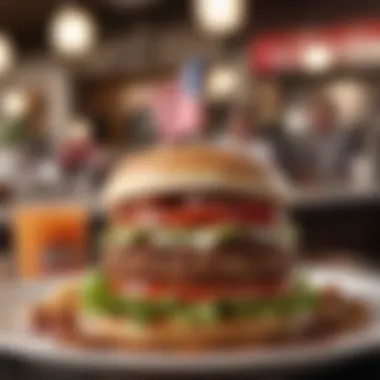 Customer Experience with Beyond Burger A satisfied diner enjoying a Beyond Burger at TGI Fridays