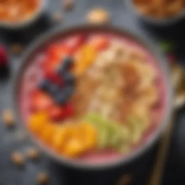 Smoothie Bowl: A Colorful Morning Delight A vibrant bowl of smoothie topped with fresh fruits and nuts