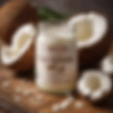 Coconut Oil: A Creamy Alternative Coconut oil in a jar with coconuts in the background