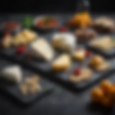 Diverse Designs of Slate Boards Various slate cheese boards showcasing different shapes and designs