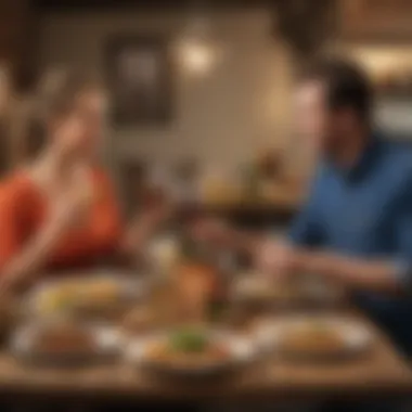 Celebrating Culinary Achievements Couples enjoying a meal they created