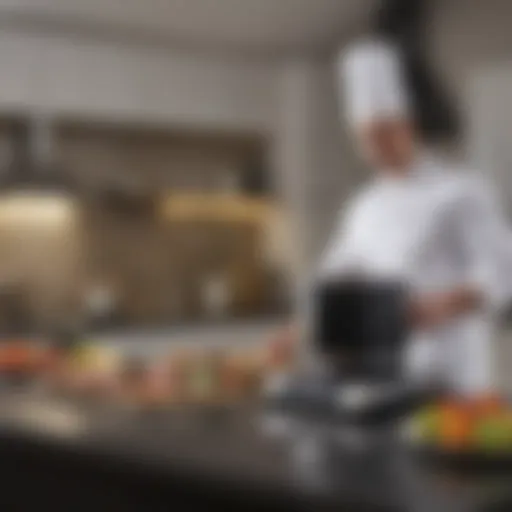 A modern kitchen appliance set showcasing Chefman products