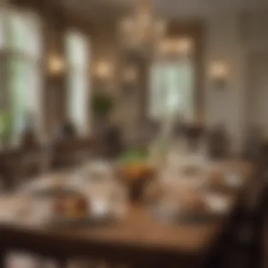 Elegant Dining Reflecting Southern Hospitality An elegant dining setting highlighting southern hospitality.