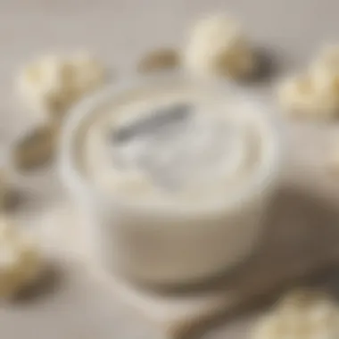 Ingredients Breakdown of Dairy-Free Cream Cheese Close-up of ingredients listed on a dairy-free cream cheese package