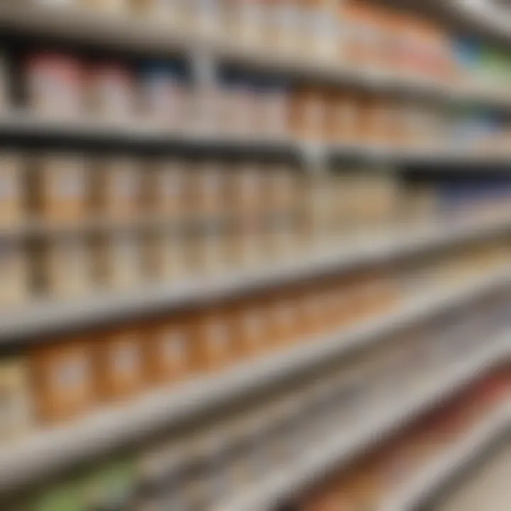 Variety of dairy-free cream cheese options on a Walmart shelf