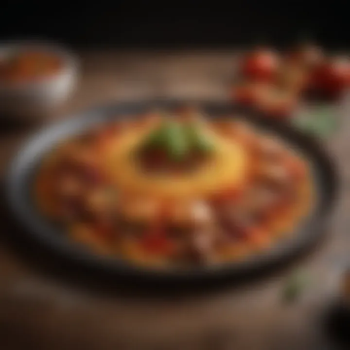 An elegantly plated dish that highlights the interplay of flavors.
